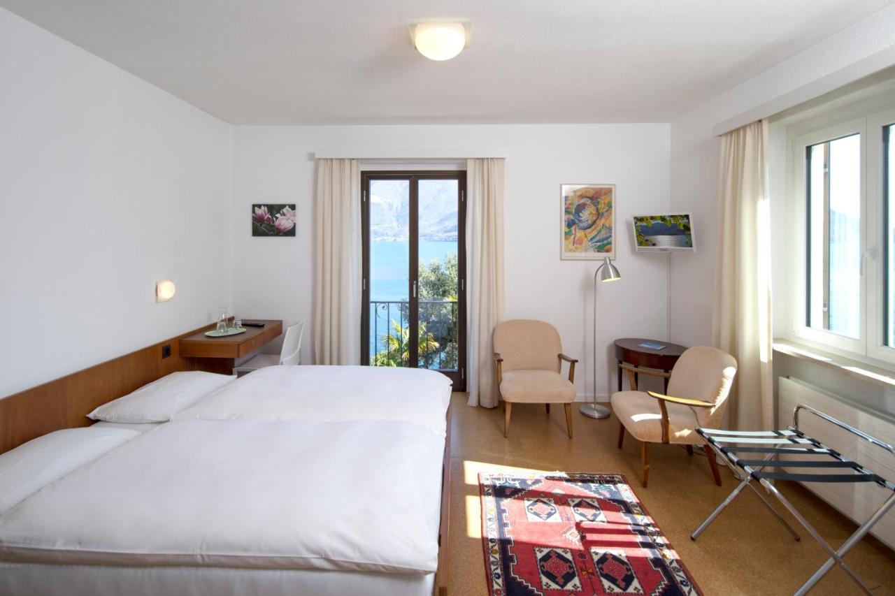 Hotel Garni Rivabella Au Lac Brissago TI Exterior foto
