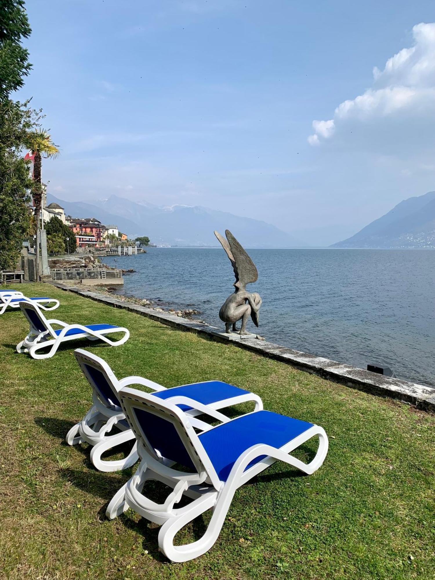 Hotel Garni Rivabella Au Lac Brissago TI Exterior foto