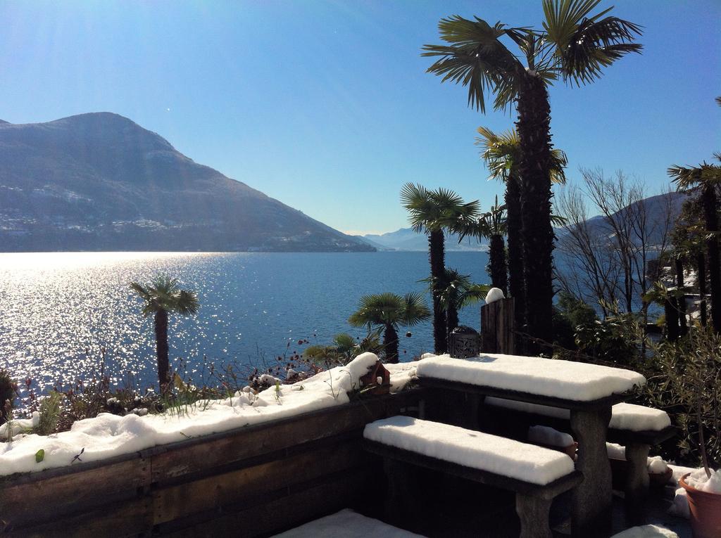 Hotel Garni Rivabella Au Lac Brissago TI Exterior foto