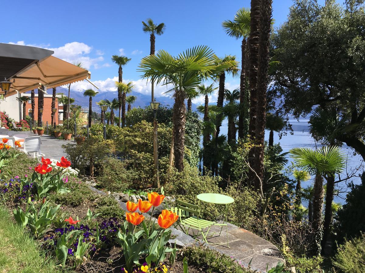 Hotel Garni Rivabella Au Lac Brissago TI Exterior foto